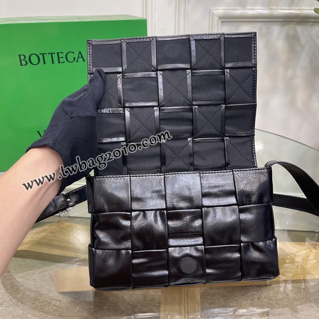 Bottega veneta高端女包 KF0022 寶緹嘉CASSETTE五格油臘皮女包 BV經典款小牛皮編織單肩斜挎包  gxz1349